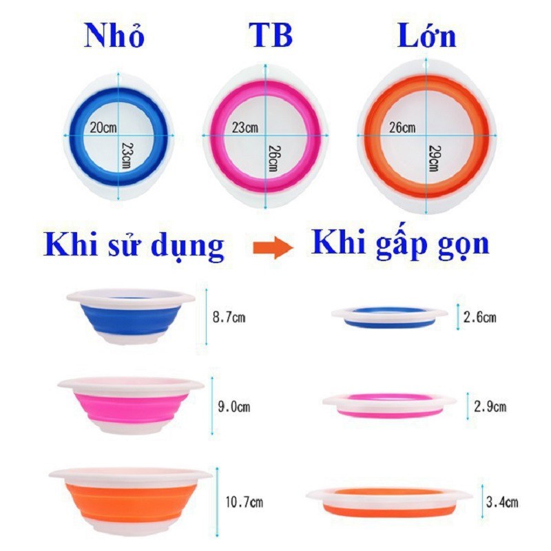 Bát Đựng Mồi Câu cá Gấp Gọn Tiện Lợi