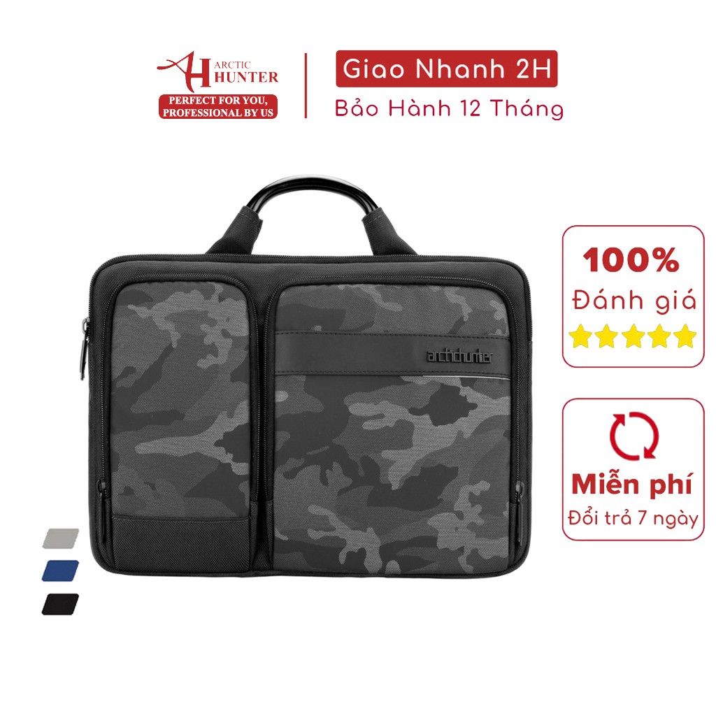 [Mã BMBAU50 giảm 7% đơn 99K] Cặp đựng laptop Arctic Hunter chống sốc, chất liệu Oxford chống thấm nước - Y00010