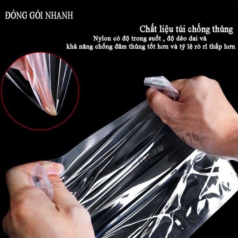 tUANN2 Túi Hút Chân Không Thực Phẩm 100 Túi Mặt Nhám 15x20cm Chuyên Dụng Cho Máy Hút Chân Không PAPAA.HOME tUANN2