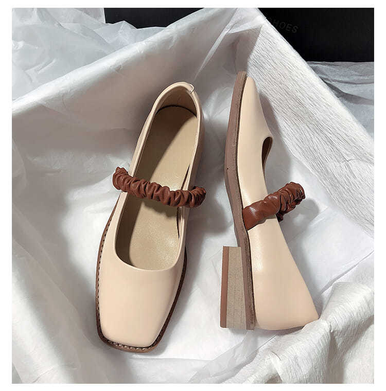 Giày Nữ Mũi Vuông Phong Cách Vintage 2021 | BigBuy360 - bigbuy360.vn