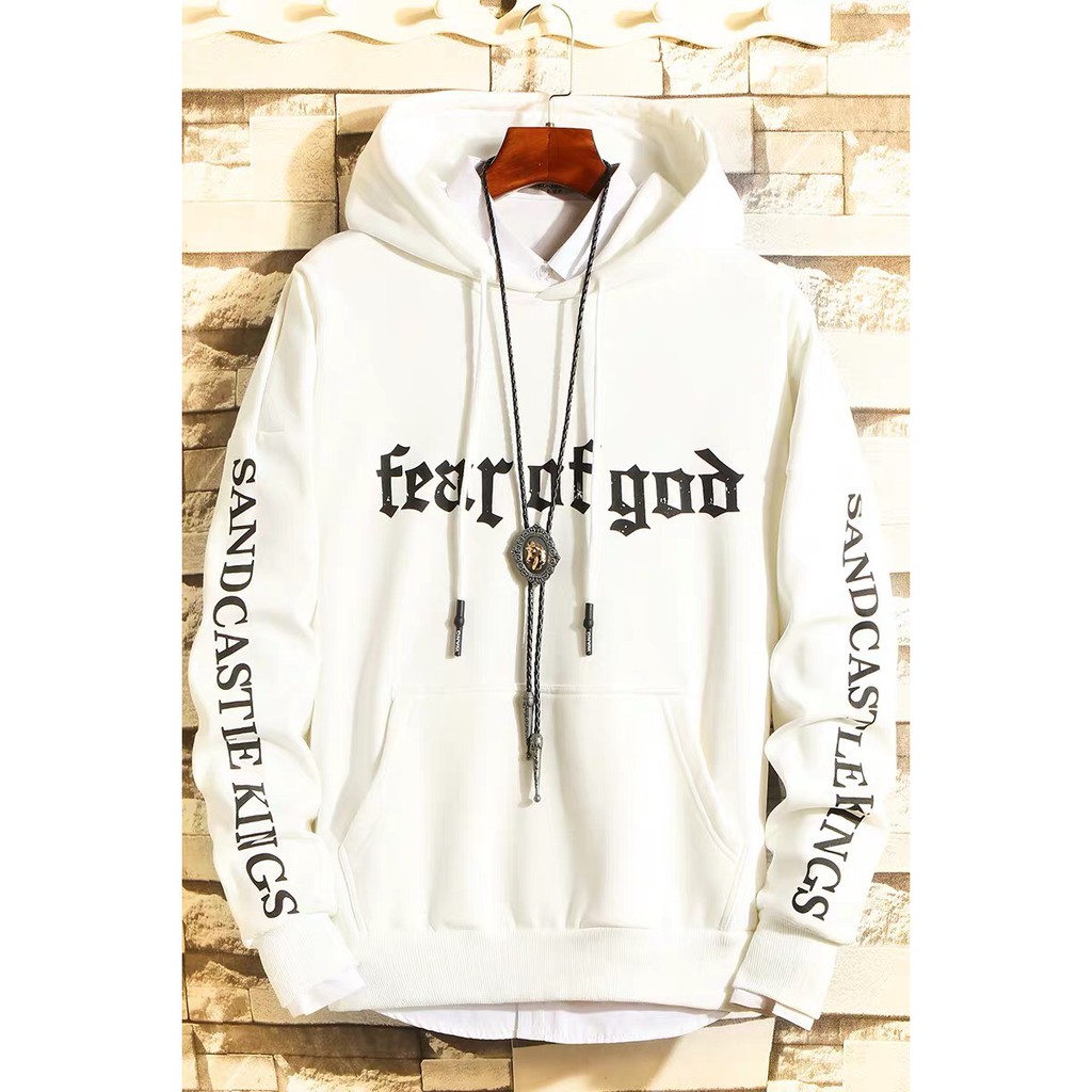 Áo hoodie nam nữ form rộng freesize dưới 65kg màu đen trắng | BigBuy360 - bigbuy360.vn