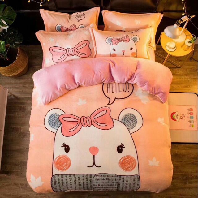Set chăn ga gối nỉ nhung