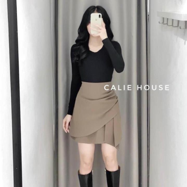 [FREESHIP]  CHÂN VÁY XẾP LY ☘️ chất umi vạt chéo ☘️ thời trang công sở | BigBuy360 - bigbuy360.vn