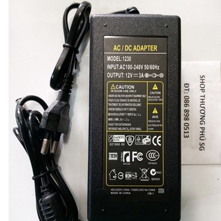 Bộ chuyển nguồn Adapter DC: 12V - 3A (Đầu Lớn - Chuẩn 5.5 X 2.1~2.5mm)