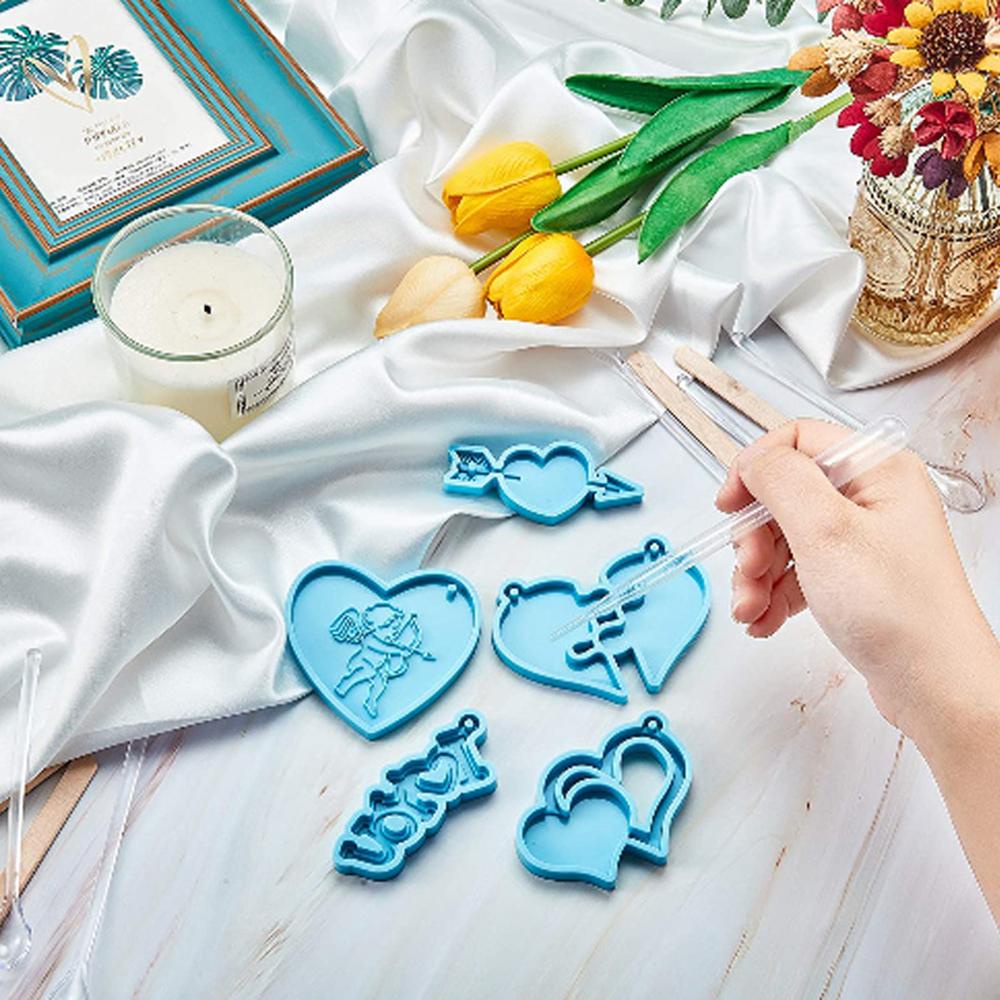 FOREVER Khuôn Làm Móc Khóa Bằng Silica Gel Chất Lượng Cao DIY