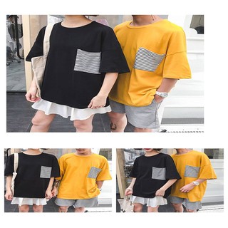 ÁO THUN TAY LỠ | UNISEX | TÚI SỌC NGANG