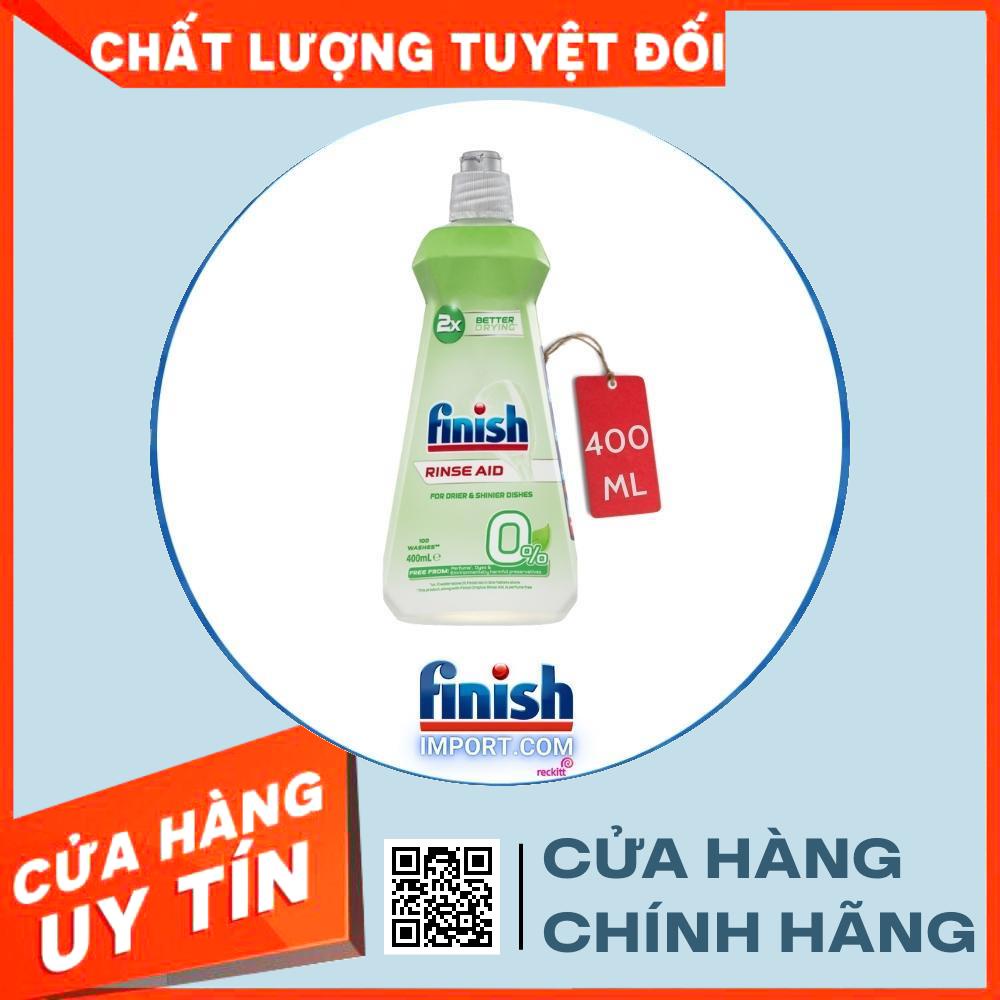Chai 400ml nước làm bóng chén Finish cho máy rửa chén bát gia đình 400ml (Ecolabel - Thân thiện môi trường -HÀNG MỚI VỀ)