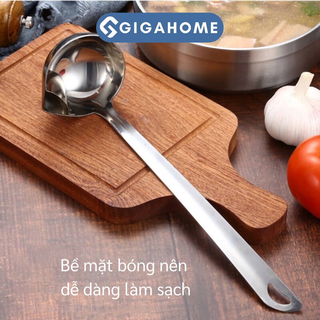 Vá Múc Canh Lọc Dầu Mỡ Thông Minh GIGAHOME Inox 304 Cao Cấp 10050