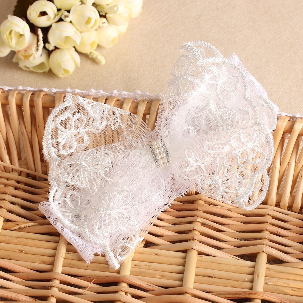 Băng đô nơ ren cho bé