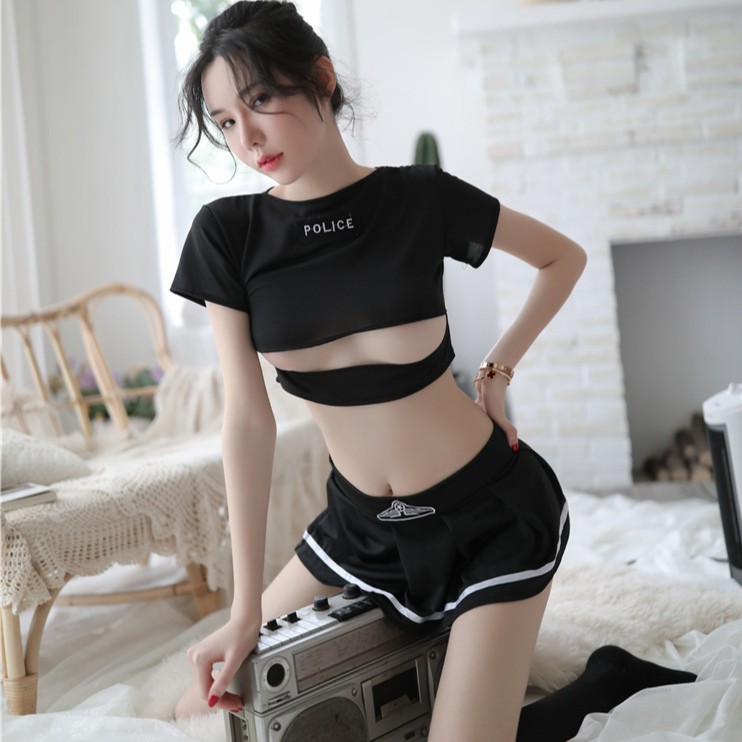 Set váy ngủ cosplay P.O.L.I.C.E / không kèm vớ L044 Nhà Kho TuTu | BigBuy360 - bigbuy360.vn