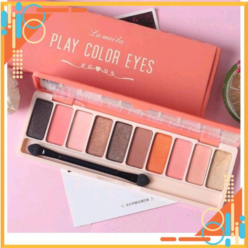 [Dùng là Xinh] Bảng Phấn Mắt 10 Màu Lameila, Nhũ Phấn Mắt 10 Màu Lameila Play Color Eyes | BigBuy360 - bigbuy360.vn