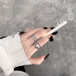 Móng tay giả màu đen cosplay gothic, chụp ảnh gothic nghệ thuật mã. gT9980