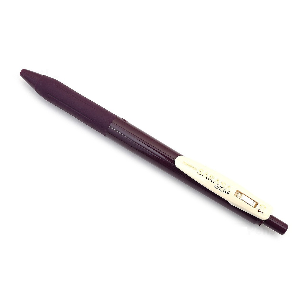 Bút gel Zebra Sarasa Push Clip - Metal tip 0.5mm - Vintage Color - Màu tím (Bordeaux Purple)