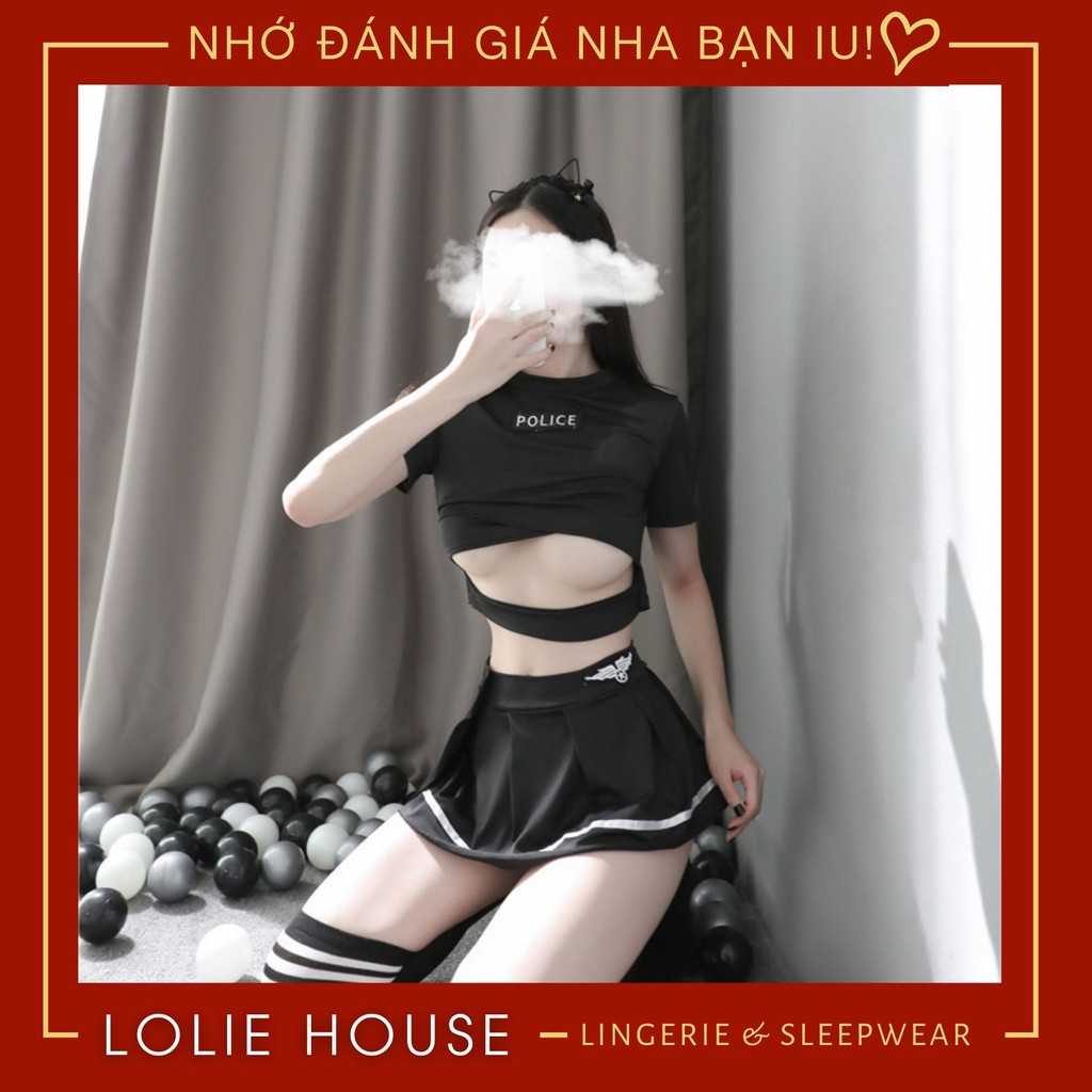 Cosplay cảnh sát sexy gợi cảm - Đồ cosplay sexy cảnh sát LOLIE HOUSE - CP32