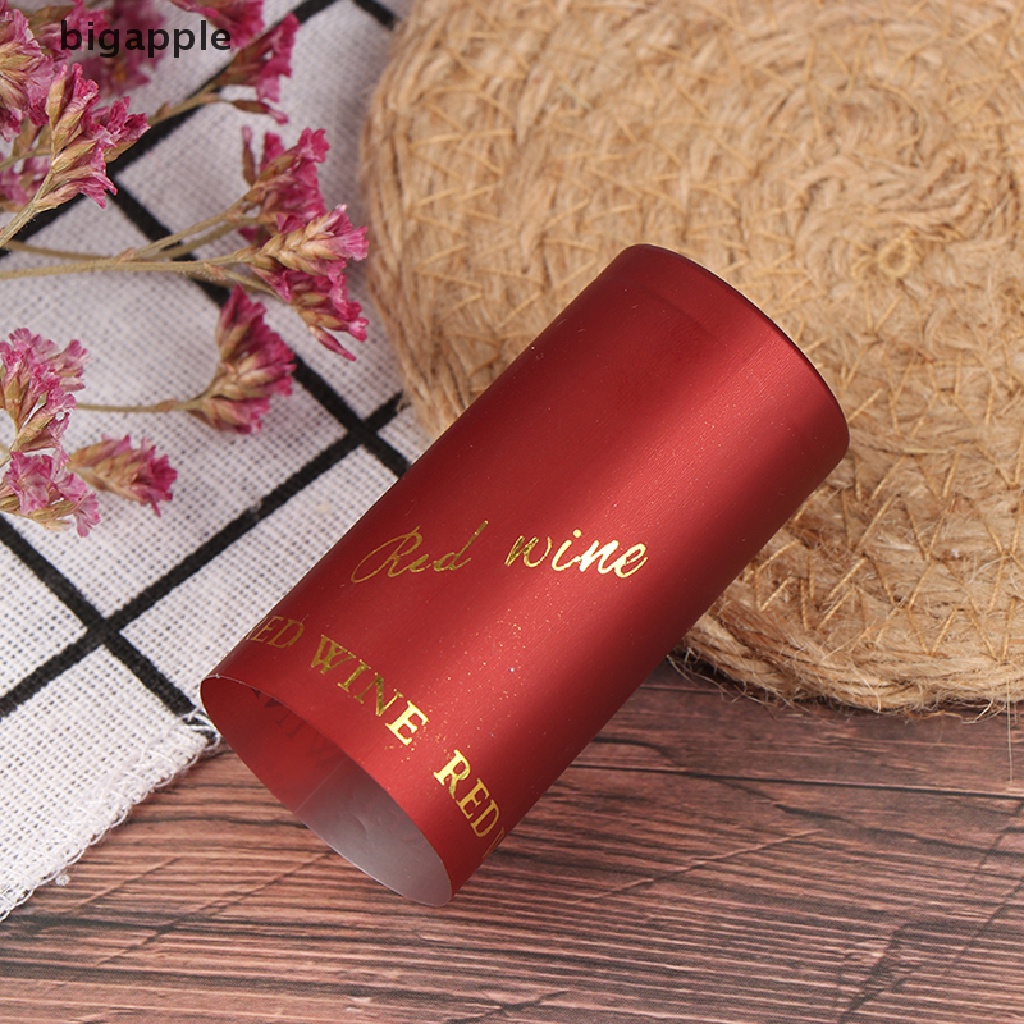 Set 10 Nắp Đậy Chai Rượu Vang Bằng Nhựa PVC Cách Nhiệt Tiện Dụng