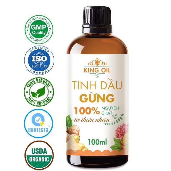 Tinh dầu Gừng nguyên chất Organic từ thiên nhiên - KingOil