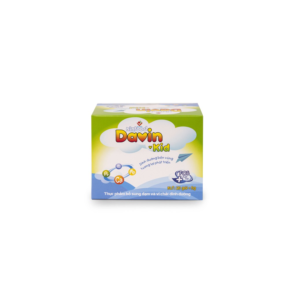 Combo 3 Davin Kid- Bổ sung đạm, chất dinh dưỡng- Viện dinh dưỡng quốc gia- Ninfood