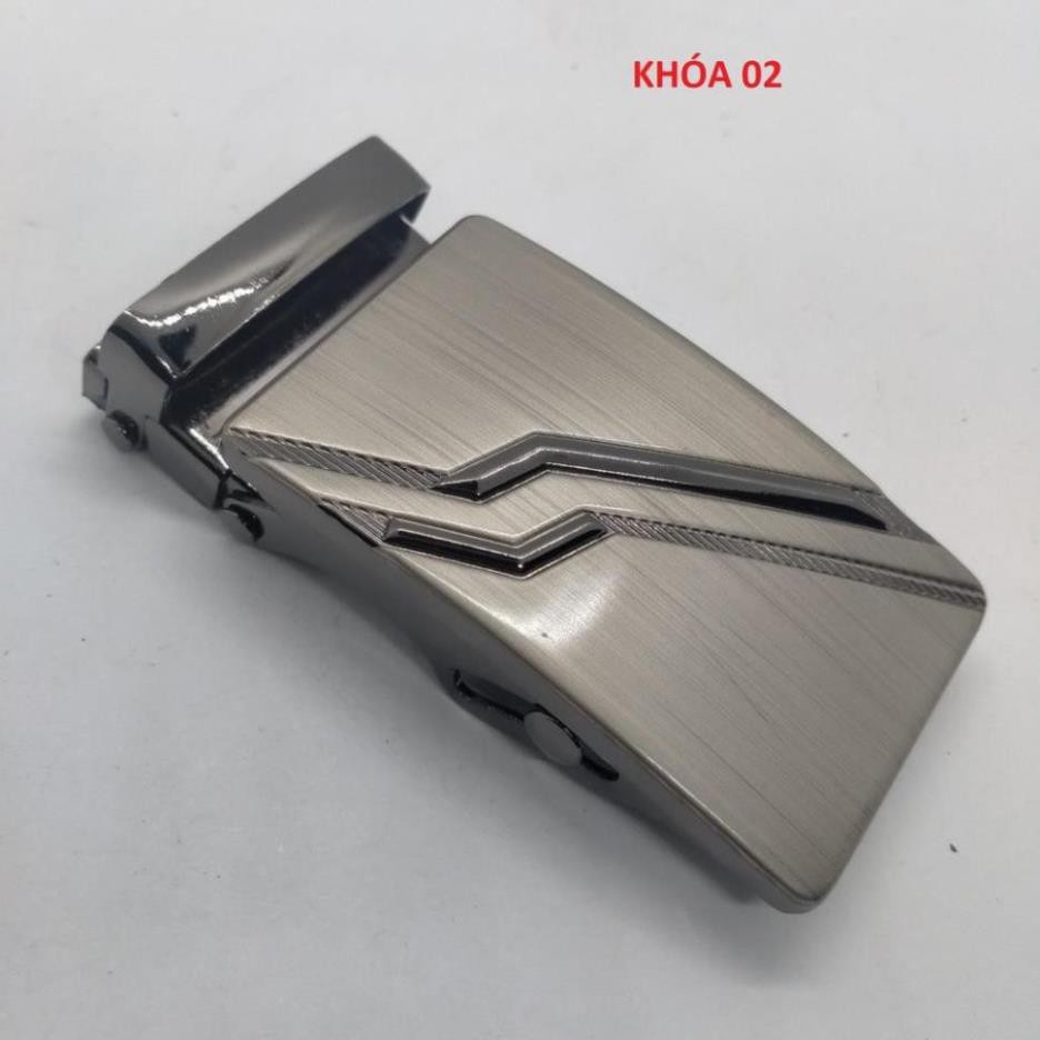 🎁Giá Dùng Thử🎁 Mặt Khóa Thắt Lưng Nam - Mặt Lăn Bằng Hợp Kim Chống Gỉ Màu Xám Đen Cho Thắt Lưng < 3.7mm