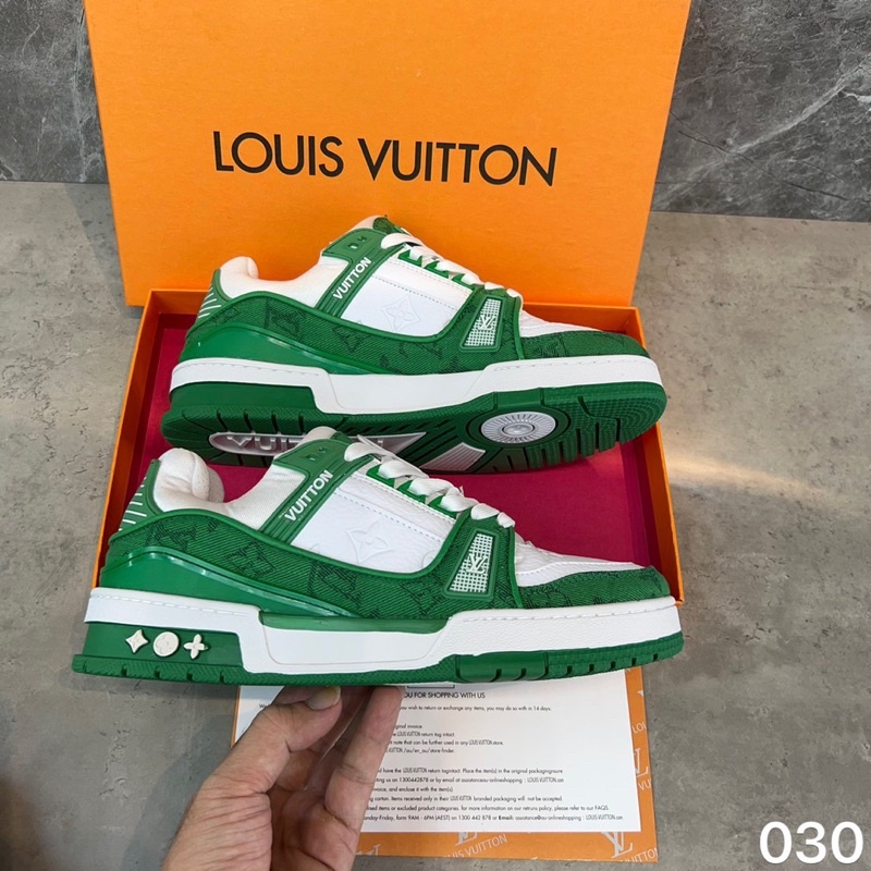 Giầy LV xanh lá , xanh than - giày sneaker LV train các màu dành cho nam