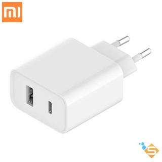 Adapter Cốc Củ Sạc Xiaomi Mi 33W Wall Charger Type-A & Type-C Quốc Tế Chân Tròn BHR4996GL - BH 6 Tháng Chính Hãng DGW