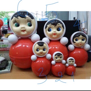 Lật đật Matrioshka con số 6