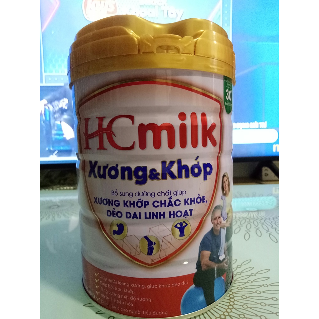 Sữa xương khớp cho người tiểu đường, loãng xương HCmilk lon 900g