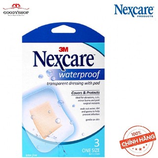 Băng dán bảo vệ vết thương chống thấm nước 3M Nex-care 3 miếng-hộp - XH002018600