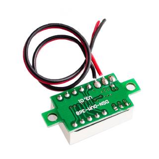 Mini 0.36 inch DC 0-32v 3 bits Digital Red Green blue LED Display Panel Voltage Meter Voltmeter tester