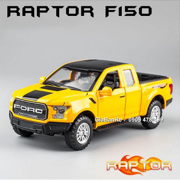 Xe Mô Hình Kin Loại Bán Tải Ford F150 Tỉ Lệ 1:32 - Miniauto - Vàng - 9707.2