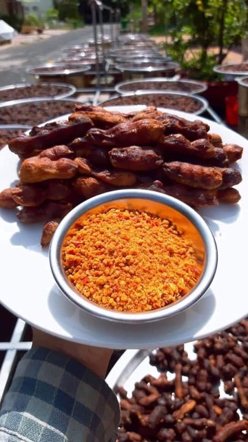 500g Me lào 1 nắng chấm muối tôm loại ngon