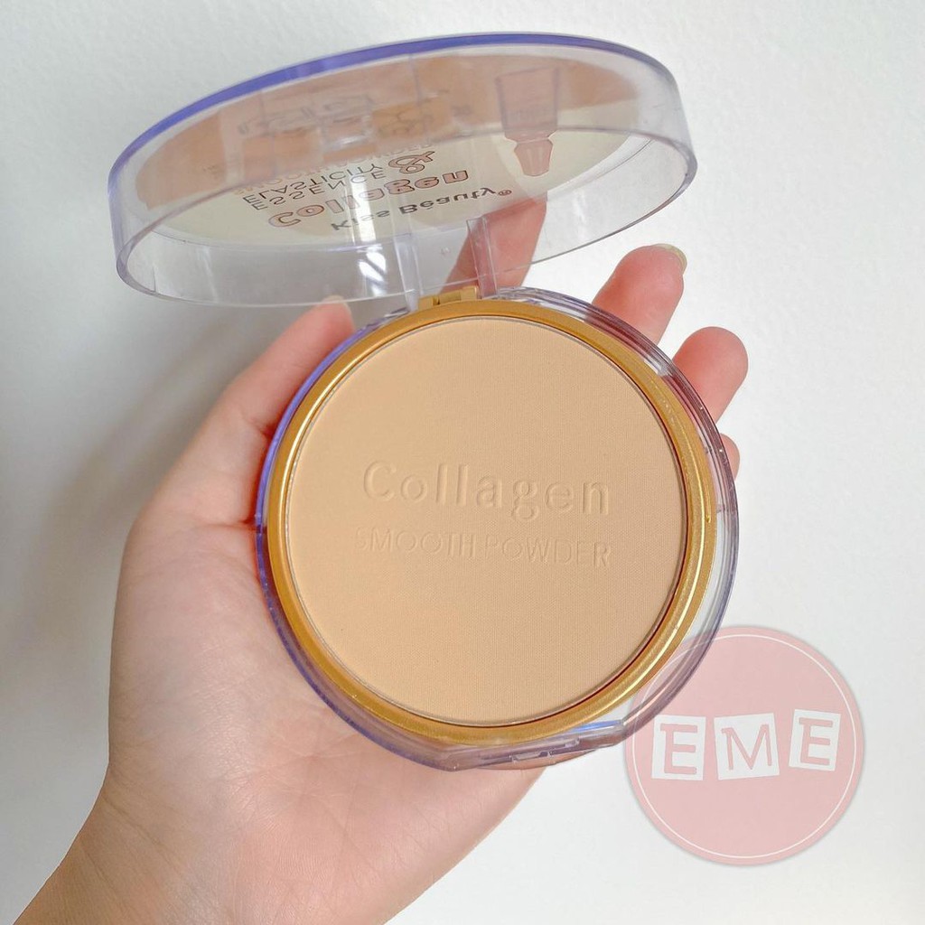 Phấn phủ 2 tầng 2 tone màu Colagen kèm bông phấn | BigBuy360 - bigbuy360.vn