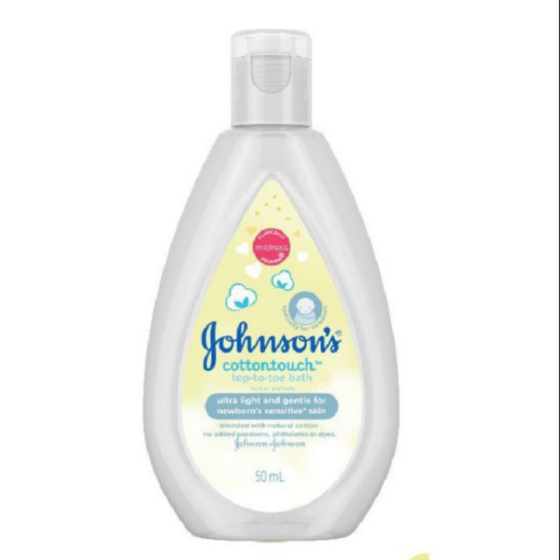 Sữa tắm gội johnson's baby cotton touch sữa gạo 50ml