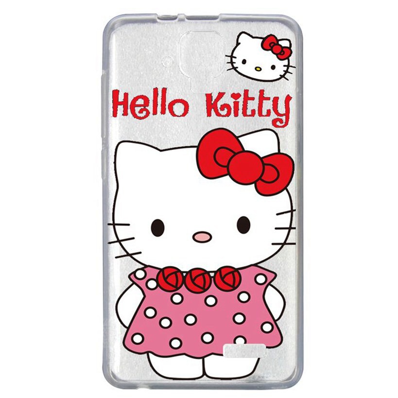 Ốp Lưng Dẻo Hoạ Tiết Hoạt Hình Hello Kitty Dễ Thương Dành Cho Lenovo A536