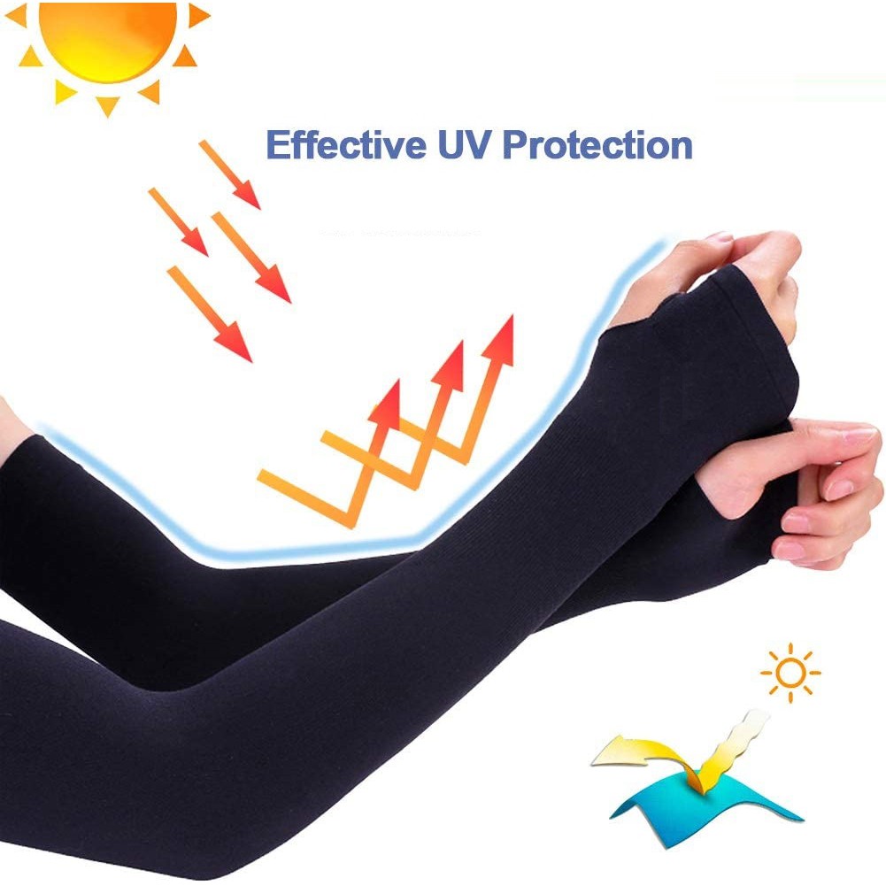 Ống tay chống nắng POPO chất liệu vải làm mát chống nắng chống tia UV vải mềm mại thoáng khí