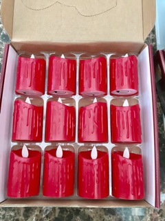 Đèn nến nhựa nhỏ tim lắc