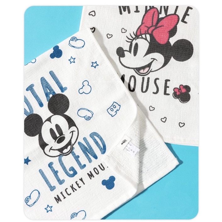 Set 3 khăn mặt Mickey xuất dư cho bé 34x35cm