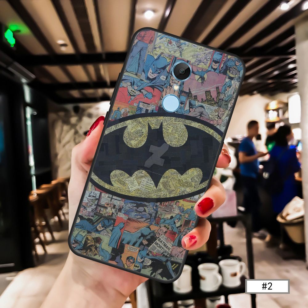 Ốp Điện Thoại Mềm Hình Batman Justice League Superman Cho Xiaomi Redmi5 Plus Redmi Note5 5a 5pro 5a Prime Note4 / Note3 Note2