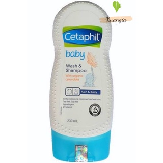 Tắm gội toàn thân cho Bé Cetaphil Baby ( 230ml): chăm sóc trẻ con đến từ Đức