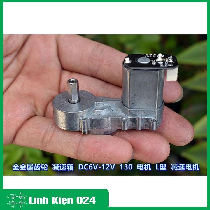 Động cơ giảm tốc 130 6-12VDC tốc độ 500-1080 Vòng/Phút
