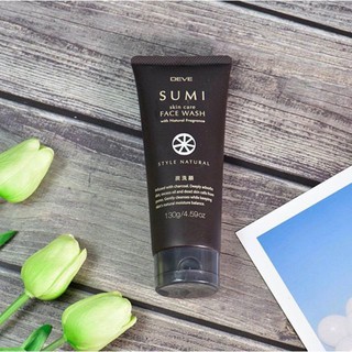Sữa rửa mặt kumano deve chiết xuất than hoạt tính 130g sumi face wash