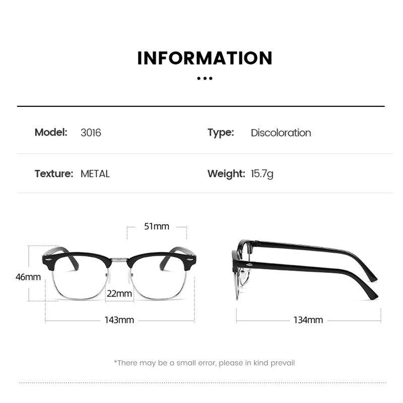 Mắt kính nam nữ PLAMIS bằng kim loại chống bức xạ và ánh sáng xanh