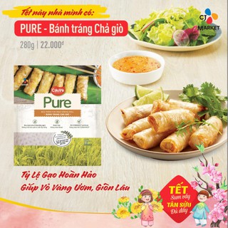 Thương hiệu CJ Hàn Quốc: CẦU TRE - PURE - BÁNH TRÁNG CHẢ GIÒ 19cm (280g/gói)