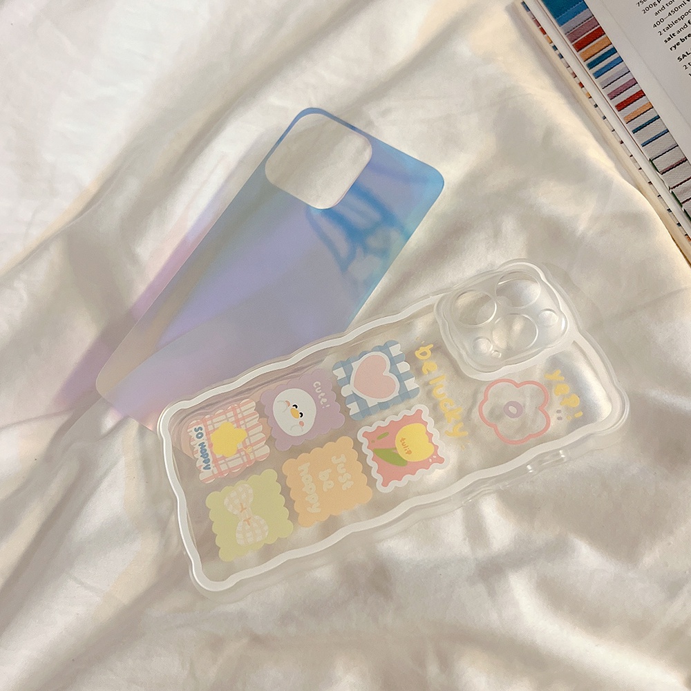 Ốp Điện Thoại TPU Dẻo Màu laser Họa Tiết graffiti Sang Trọng Cho iPhone 11 12 13 Pro max mini XS max xr 7 8 se2020 plus