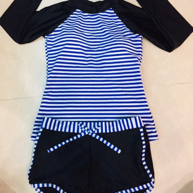 set áo tắm thể thao dài tay size m