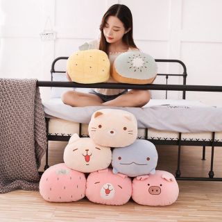 Gối Ngủ Tay Ấm Văn Phòng Hình Thú Siêu Cute- Bông Nhung Mềm mại - Giá rẻ