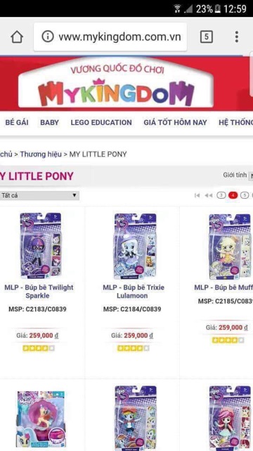 Set 12 Equestria Girls khác nhau ngẫu nhiên