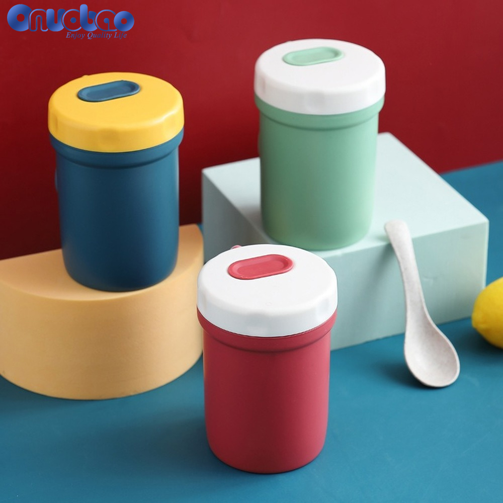 【Onuobao】Cốc đựng súp nhựa kín 300ml nhân viên văn phòng cốc đựng yến mạch phù hợp với lò vi sóng