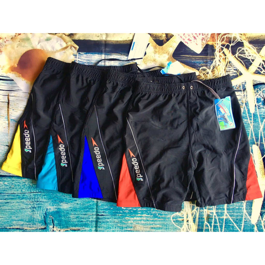 Đồ bơi nam dạng lửng 881 đen phối xanh da | BigBuy360 - bigbuy360.vn