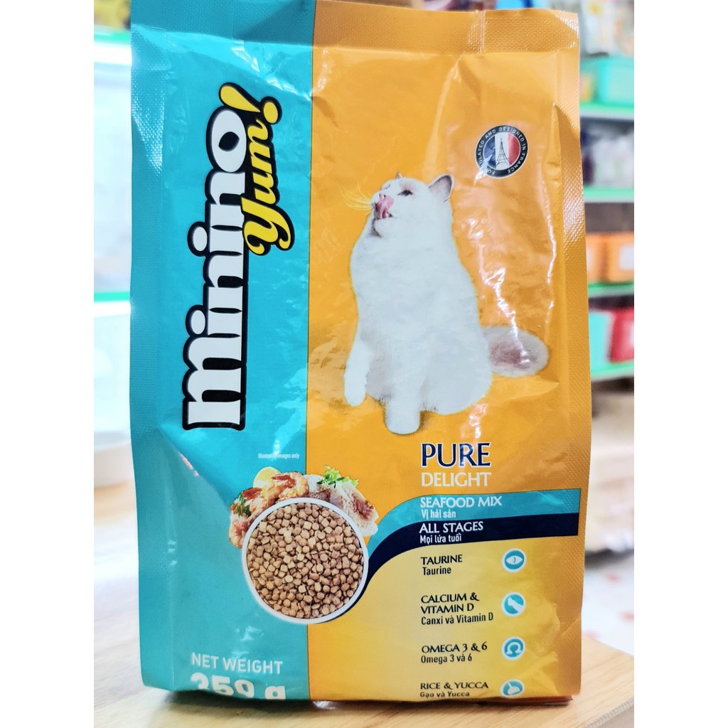 Hạt Minino YUM 350g 2 vị - Thức ăn khô cho mèo