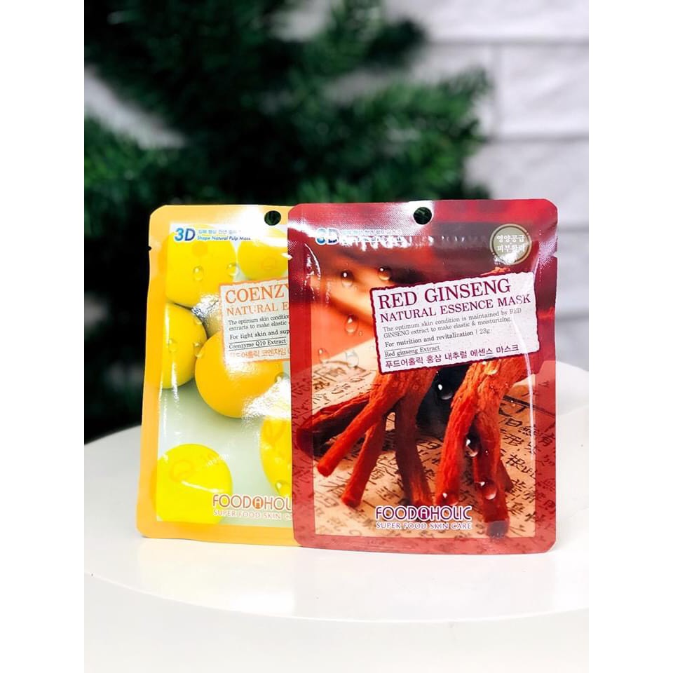 (HÀNG AUTH) Mặt nạ dưỡng da 3D Foodaholic HÀN QUỐC (1 miếng) | Thế Giới Skin Care